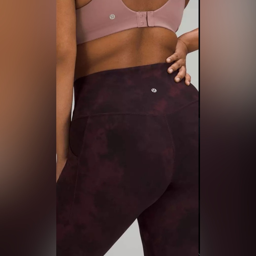 NWOT Lululemon Align Pant 25" *Diamond Dye Cassis Black - Picture 4 of 10